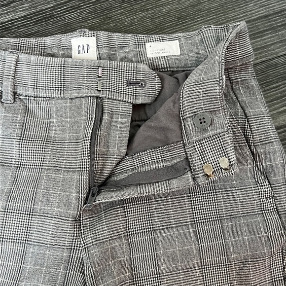 GAP Signature Skinny Ankle Plaid Dress Pants | Size 4 - Picture 4 of 5